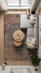 Atelier AE001 Bronz Uzun Ömürlü Yumuşak Dokulu Salon Yatak Odası Koridor Oturma Odası Yolluk Halı