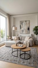 Atelier AE003 Gri Uzun Ömürlü Yumuşak Dokulu Salon Yatak Odası Koridor Oturma Odası Yolluk Halı