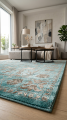 Atelier AE005 Yeşil Uzun Ömürlü Yumuşak Dokulu Salon Yatak Odası Koridor Oturma Odası Yolluk Halı