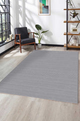 Akasya AK006 Gri Uzun Ömürlü Yumuşak Dokulu Halı