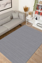 Akasya AK006 Gri Uzun Ömürlü Yumuşak Dokulu Halı