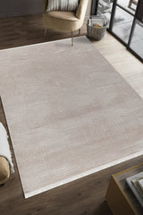 Akasya AK013 Krem Uzun Ömürlü Yumuşak Dokulu Halı