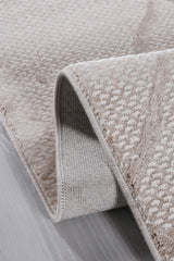 Akasya AK014 Bej Uzun Ömürlü Yumuşak Dokulu Halı