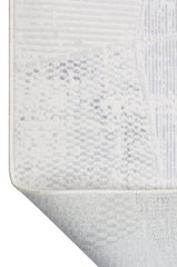 Alin AL001 Krem-Antrasit Uzun Ömürlü Yumuşak Dokulu Halı