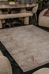 Alin AL004 Krem Uzun Ömürlü Yumuşak Dokulu Halı