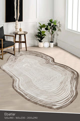 Amorf AR001 Krem Yumuşak Dokulu Makine Halısı