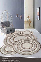 Amorf AR002 Krem Yumuşak Dokulu Makine Halısı