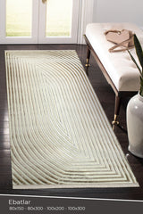 Amorf AR004 Krem Yumuşak Dokulu Makine Halısı