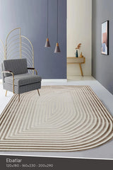 Amorf AR004 Krem Yumuşak Dokulu Makine Halısı