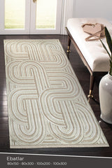 Amorf AR005 Krem Yumuşak Dokulu Makine Halısı