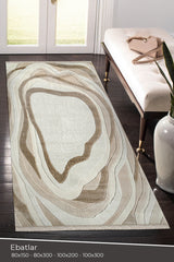 Amorf AR006 Krem Yumuşak Dokulu Makine Halısı