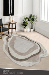 Amorf AR006 Krem Yumuşak Dokulu Makine Halısı