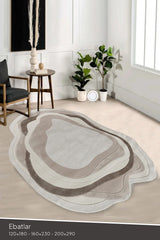 Amorf AR006 Krem Yumuşak Dokulu Makine Halısı