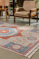 Antıque AN003 Çok Renkli Hav Toz Vermez Halı