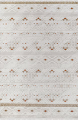 Bereket BE001 Krem-Kahve Uzun Ömürlü Yumuşak Dokulu Halı