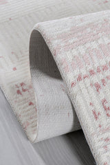 Bereket BE003 Krem-Pembe Uzun Ömürlü Yumuşak Dokulu Halı