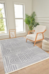 Bereket BE007 Gri Uzun Ömürlü Yumuşak Dokulu Halı