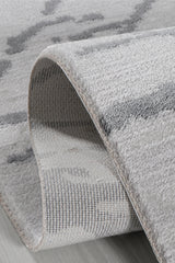 Bereket BE009 Krem-Antrasit Uzun Ömürlü Yumuşak Dokulu Halı