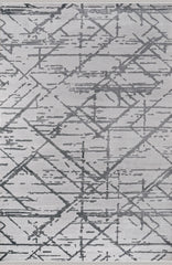 Bereket BE009 Krem-Antrasit Uzun Ömürlü Yumuşak Dokulu Halı