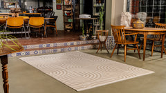 Boyut BY001 Krem-Kahve Yumuşak Dokulu Halı Makine Halısı