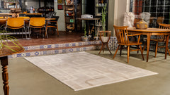 Boyut BY002 Krem-Kahve Yumuşak Dokulu Halı Makine Halısı