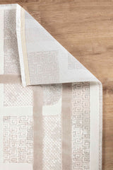 Boyut BY002 Krem-Kahve Yumuşak Dokulu Halı Makine Halısı