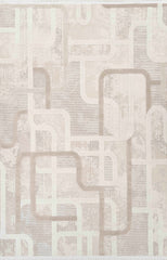 Boyut BY002 Krem-Kahve Yumuşak Dokulu Halı Makine Halısı