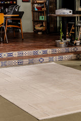 Boyut BY004 Krem-Kahve Yumuşak Dokulu Halı Makine Halısı