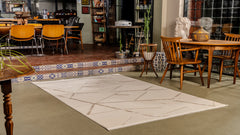 Boyut BY005 Krem-Kahve Yumuşak Dokulu Halı Makine Halısı