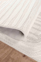 Boyut BY007 Krem-Kahve Yumuşak Dokulu Halı Makine Halısı