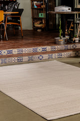 Boyut BY010 Krem Yumuşak Dokulu Halı Makine Halısı