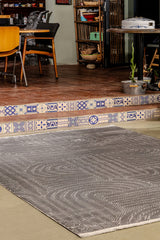 Boyut BY044 Antrasit Yumuşak Dokulu Halı Makine Halısı