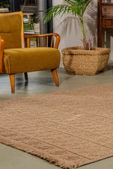 Bravvo BR004 Kahverengi Hav Toz Vermez Dokuma Kilim