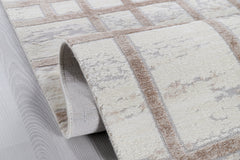 Brıstol BI004 Krem/Bej Uzun Ömürlü Yumuşak Dokulu Halı