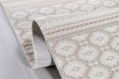 Brıstol BI005 Krem/Bej Uzun Ömürlü Yumuşak Dokulu Halı