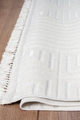 Cess CES02 Beyaz Hav Toz Vermez Halı Makine Halısı