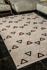 Cess CES04 Çok Renkli Hav Toz Vermez Halı Makine Halısı