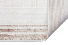 Cunda CN001 Bej-Kahve Uzun Ömürlü Yumuşak Dokulu Halı