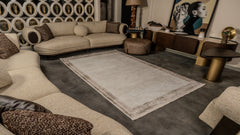 Cunda CN001 Bej-Kahve Uzun Ömürlü Yumuşak Dokulu Halı