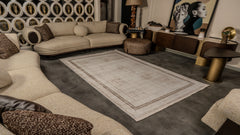 Cunda CN003 Bej Uzun Ömürlü Yumuşak Dokulu Halı