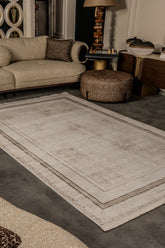 Cunda CN003 Bej Uzun Ömürlü Yumuşak Dokulu Halı