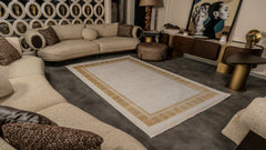 Cunda CN004 Bej-Gold Uzun Ömürlü Yumuşak Dokulu Halı