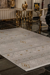 Cunda CN013 Krem Uzun Ömürlü Yumuşak Dokulu Halı