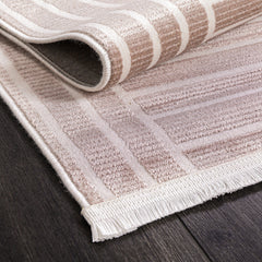 Cunda CN016 Bej Uzun Ömürlü Yumuşak Dokulu Halı