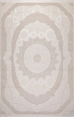 Elkenz 7552 Bej Uzun Ömürlü Yumuşak Dokulu Halı