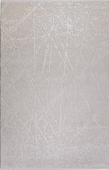 Elkenz 7553 Beyaz Uzun Ömürlü Yumuşak Dokulu Halı