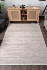 Elkenz 7555 Bej Uzun Ömürlü Yumuşak Dokulu Halı