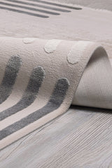 Elkenz 7561 Ekru Uzun Ömürlü Yumuşak Dokulu Halı