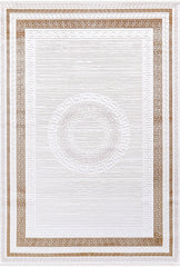 Elkenz EK005 Beyaz Uzun Ömürlü Yumuşak Dokulu Halı