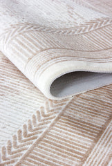 Elkenz EK006 Beyaz Uzun Ömürlü Yumuşak Dokulu Halı